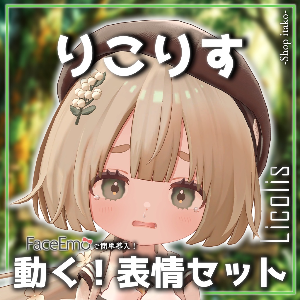 SALE!【りこりす/Licolis専用】動く!りこりすちゃん表情セット