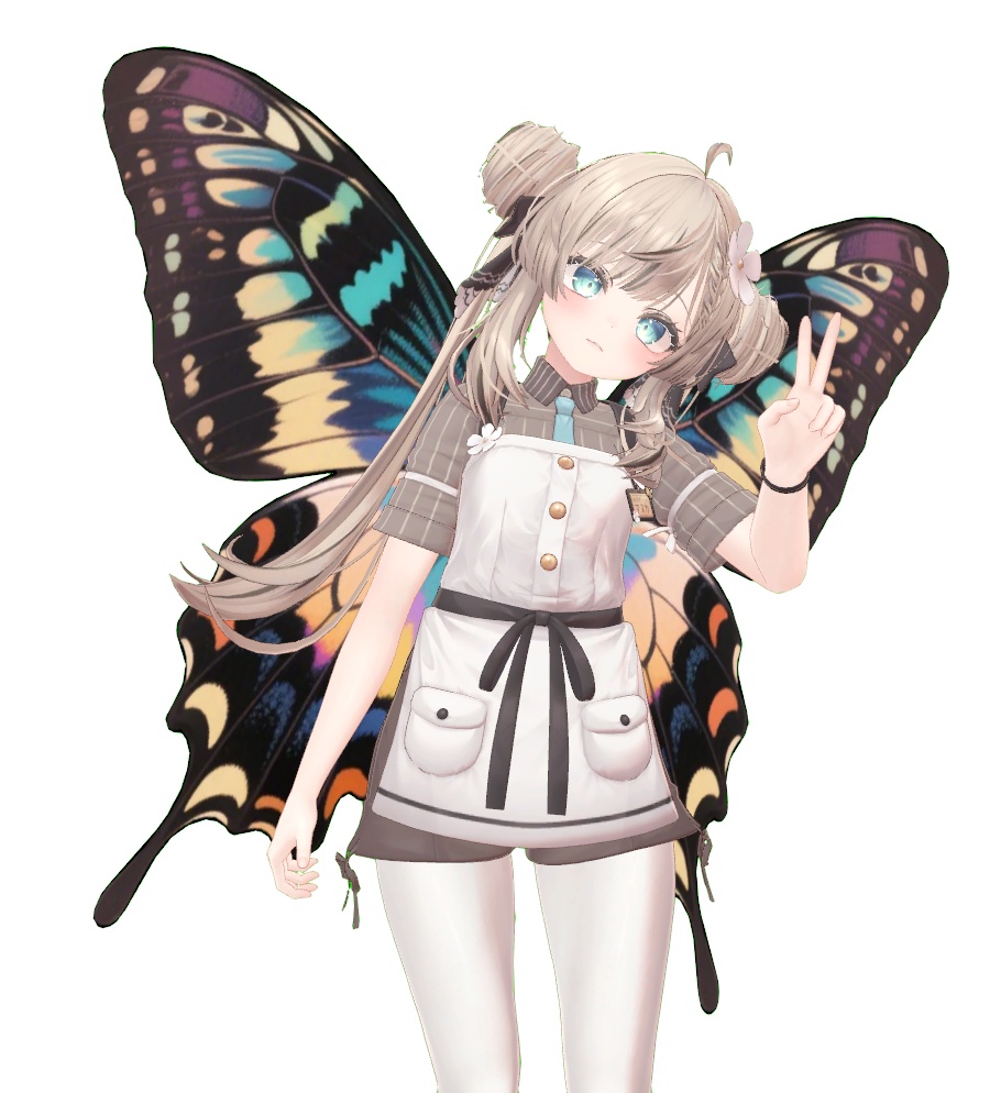 どこにでもチョイ足しできるシンプルなアゲハ蝶の羽