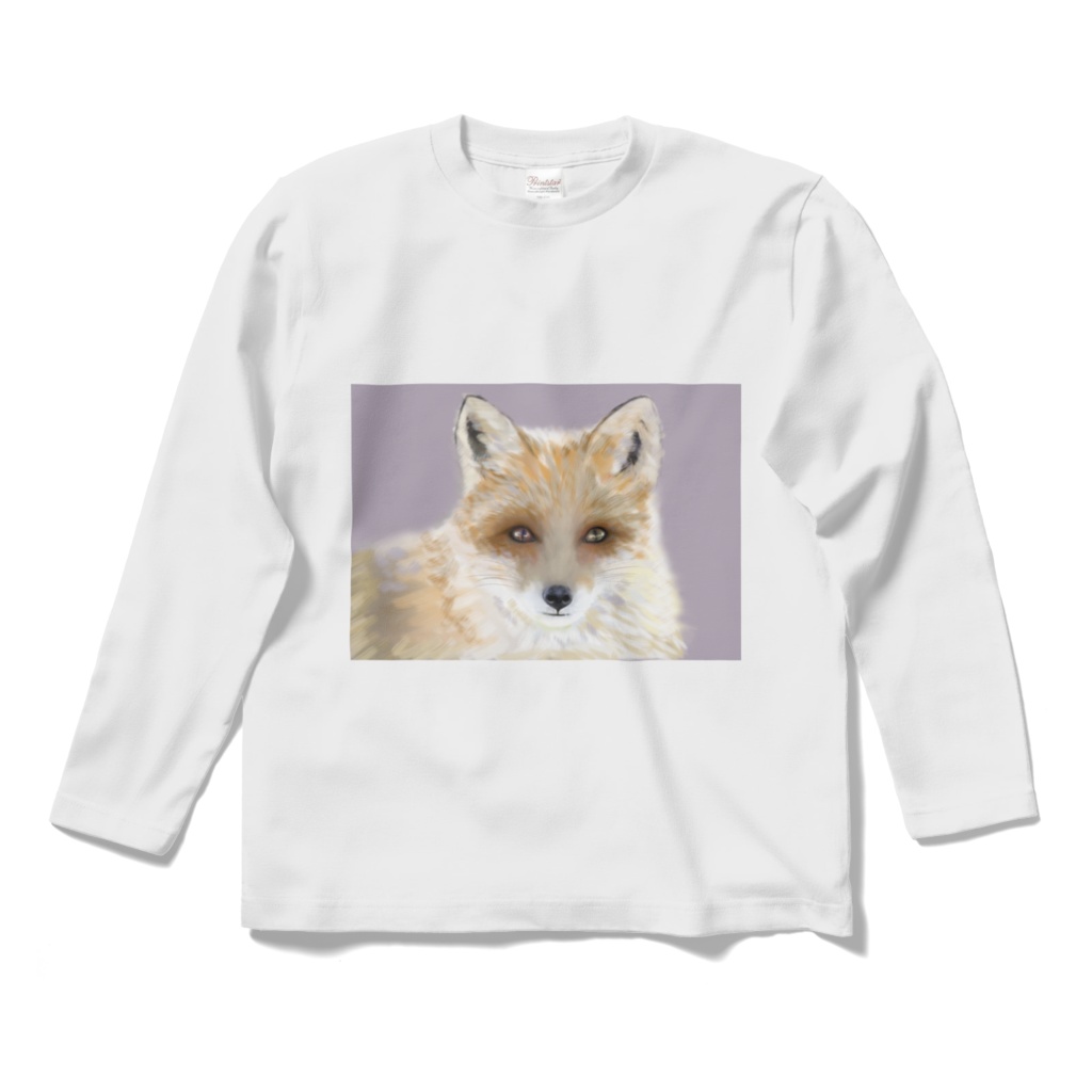 ロングスリーブTシャツ　キタキツネ