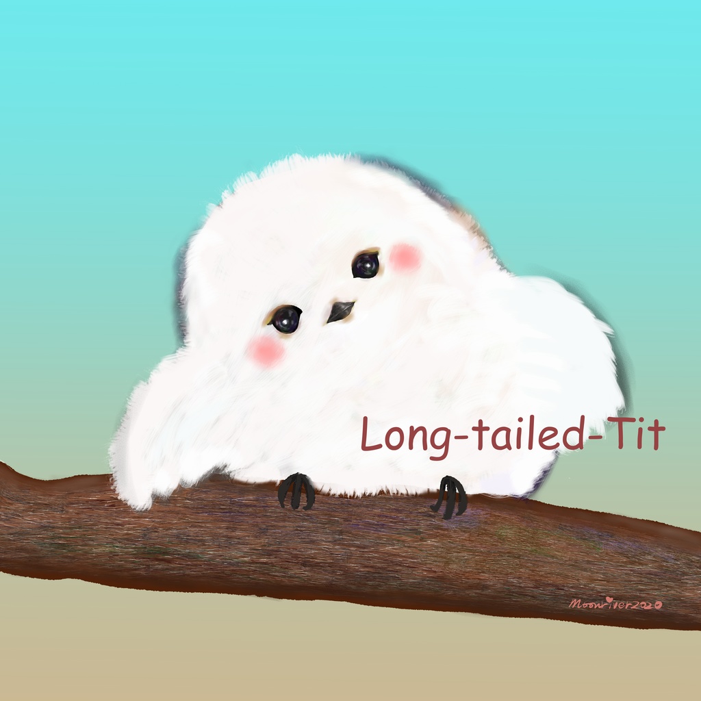 シマエナガ Tシャツ白