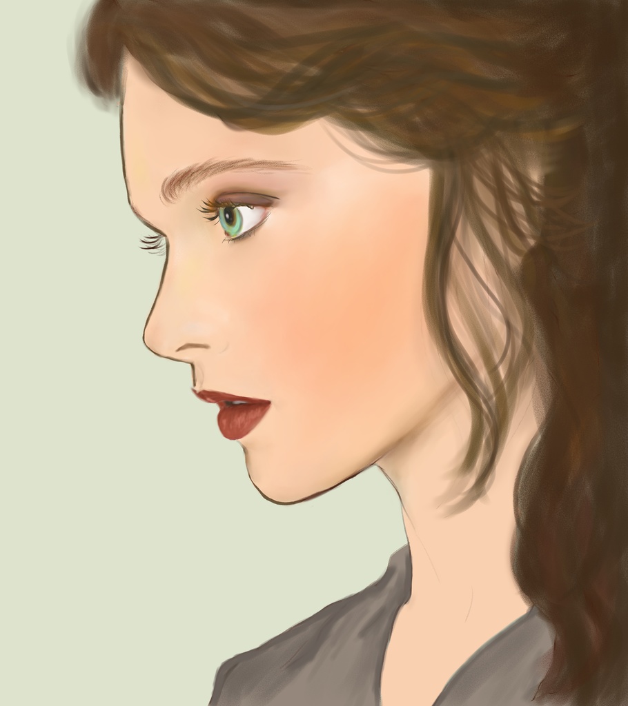 トートバッグ 見つめる