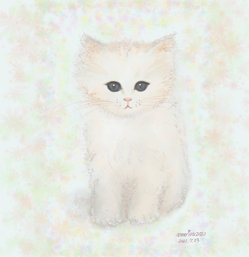 モフモフ子ネコちゃん クッション大