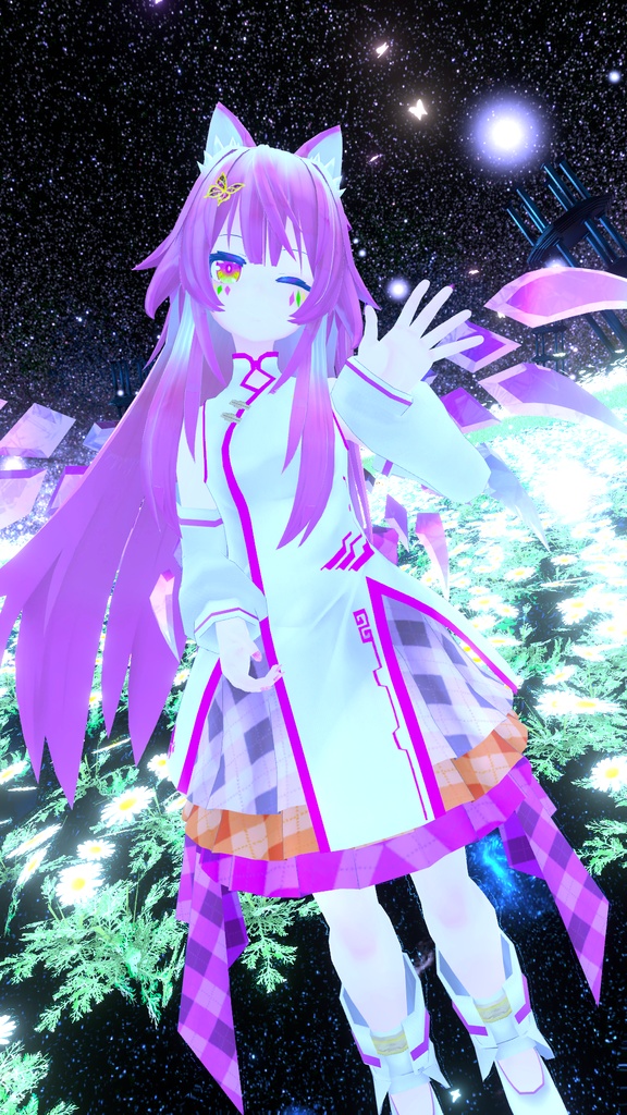 VRC想定 宝石の翼ver1.2(テクスチャ21枚)(掴むことは出来ませんが、触ると揺れます。)