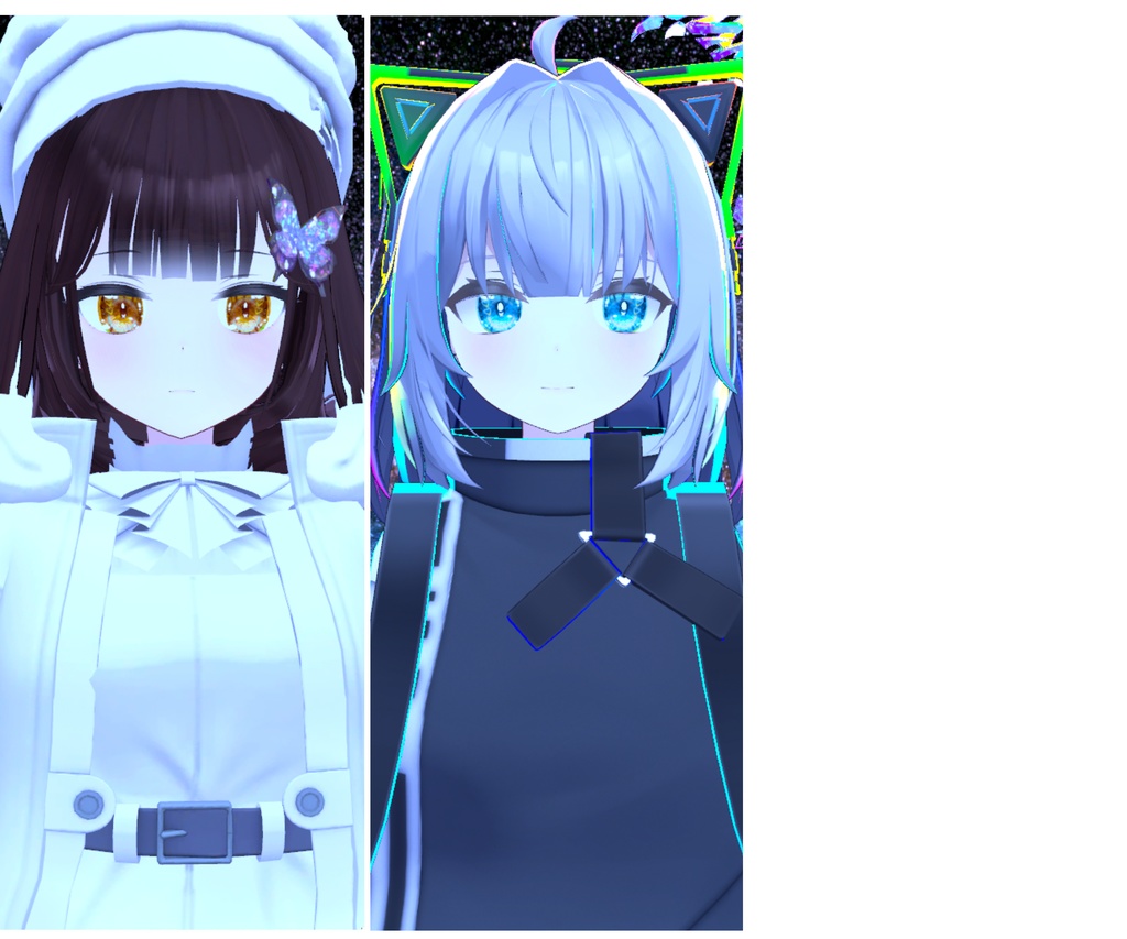 神聖な瞳テクスチャ シィちゃん用 9枚 ファイちゃん、ナユちゃん、ホノカちゃん,デルタフレアちゃん用 16枚