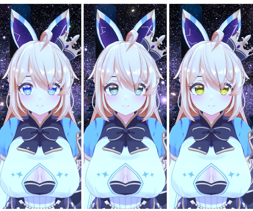 セリアちゃん用 神聖な瞳テクスチャ 9枚 トミノちゃん用、ふぁふぁちゃん、ビナアちゃん、キプフェルちゃん用