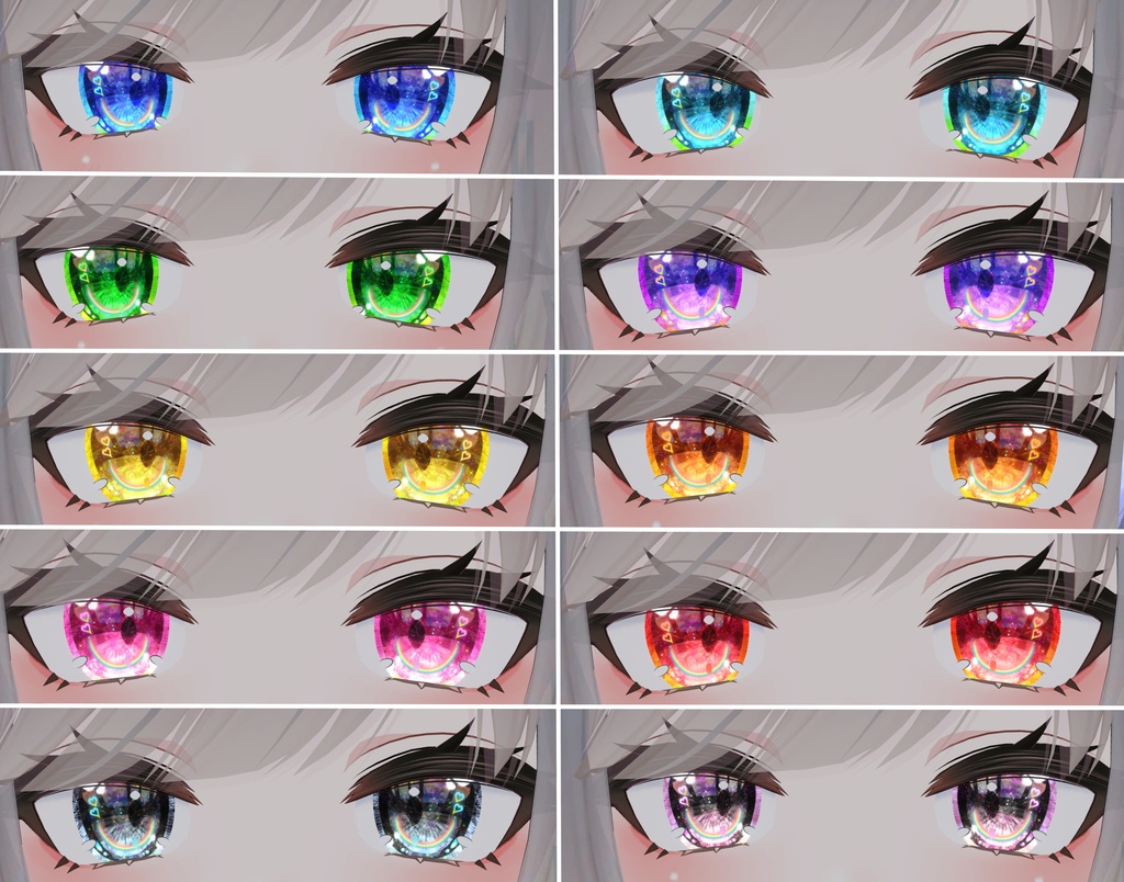 神聖な瞳テクスチャ ルーナリットちゃん用 9枚 リーファちゃん用 16枚