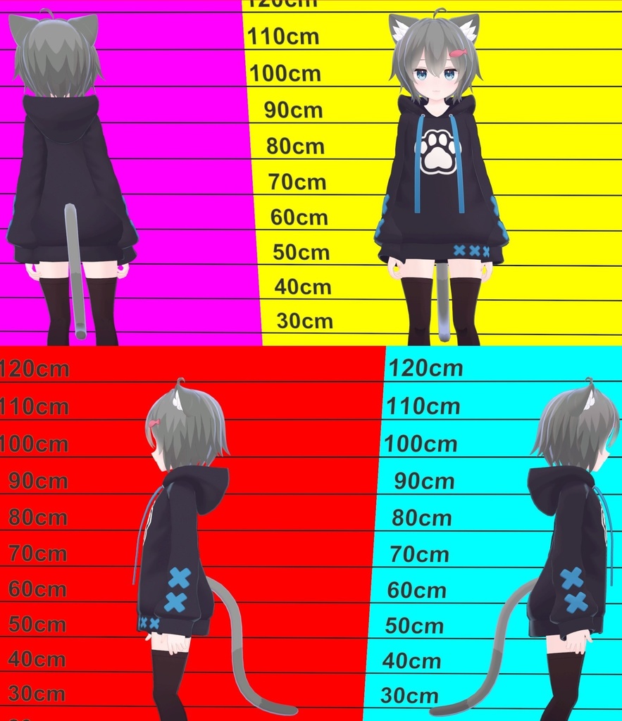 ラスクちゃん アニメっぽい神聖な髪テクスチャ 9枚