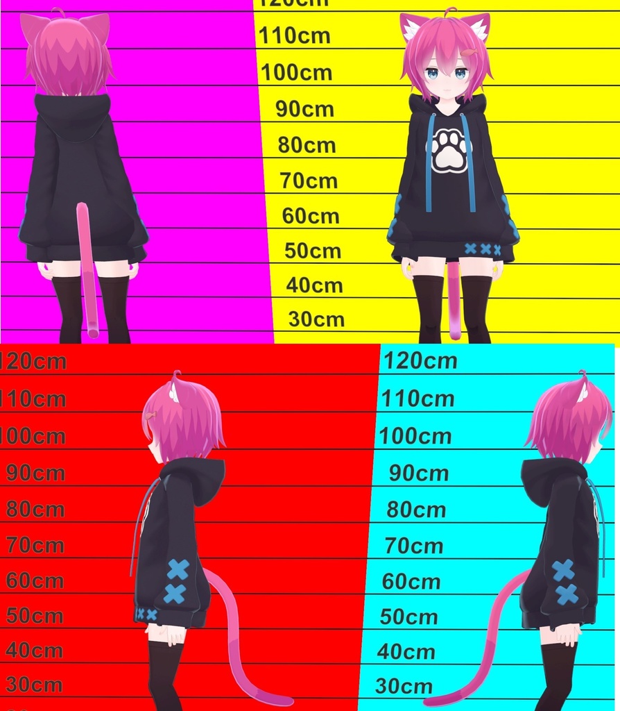 ラスクちゃん アニメっぽい神聖な髪テクスチャ 9枚