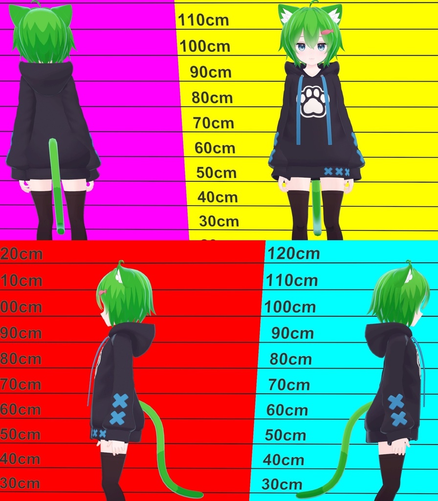 ラスクちゃん アニメっぽい神聖な髪テクスチャ 9枚