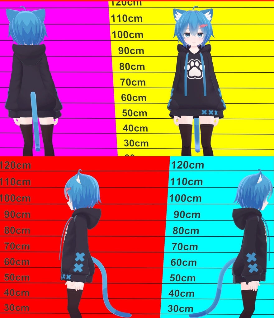 ラスクちゃん アニメっぽい神聖な髪テクスチャ 9枚