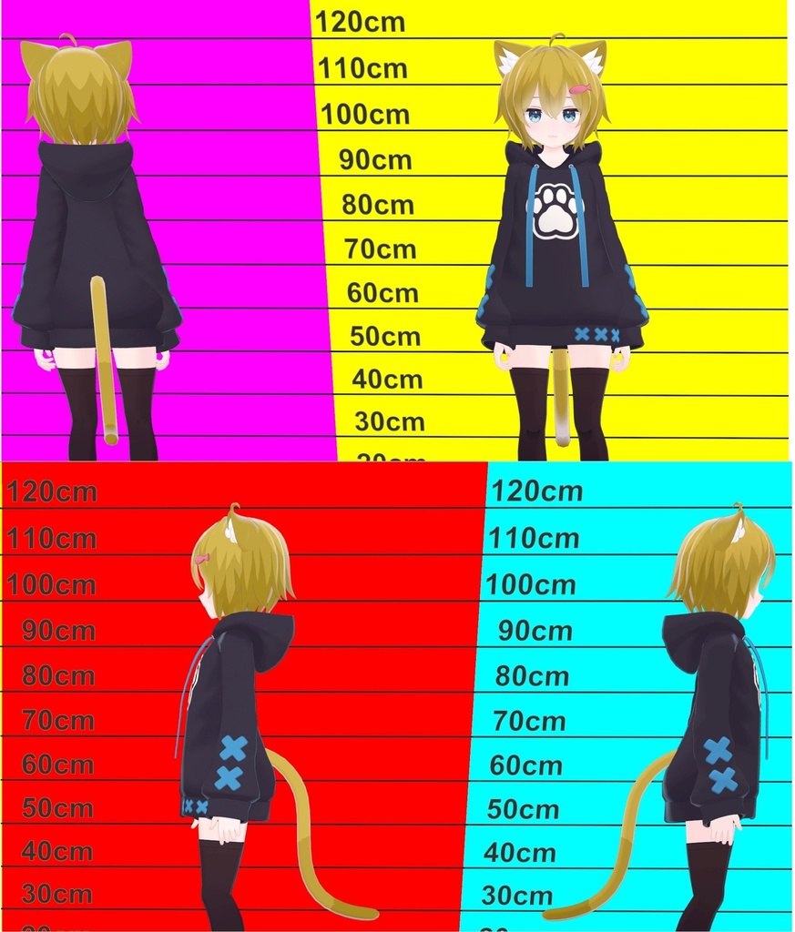 ラスクちゃん アニメっぽい神聖な髪テクスチャ 9枚