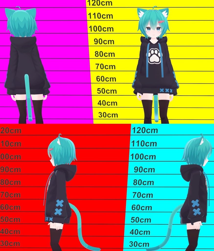 ラスクちゃん アニメっぽい神聖な髪テクスチャ 9枚
