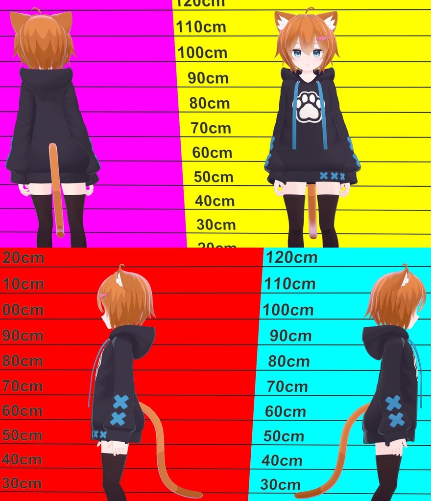 ラスクちゃん アニメっぽい神聖な髪テクスチャ 9枚
