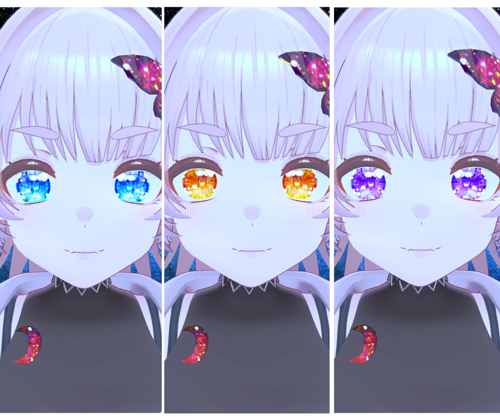 神聖な瞳テクスチャ(eye texture) 16枚 めいゆんちゃん、フィオナちゃん、薄荷ちゃん、森羅ちゃん、New ネコメイドちゃん、萌ちゃん、Bowちゃん用