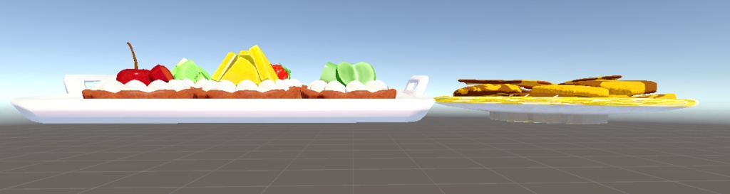 手動で食べさせるクッキー、タルト  wordに置けるようにオブジェクトのみあり