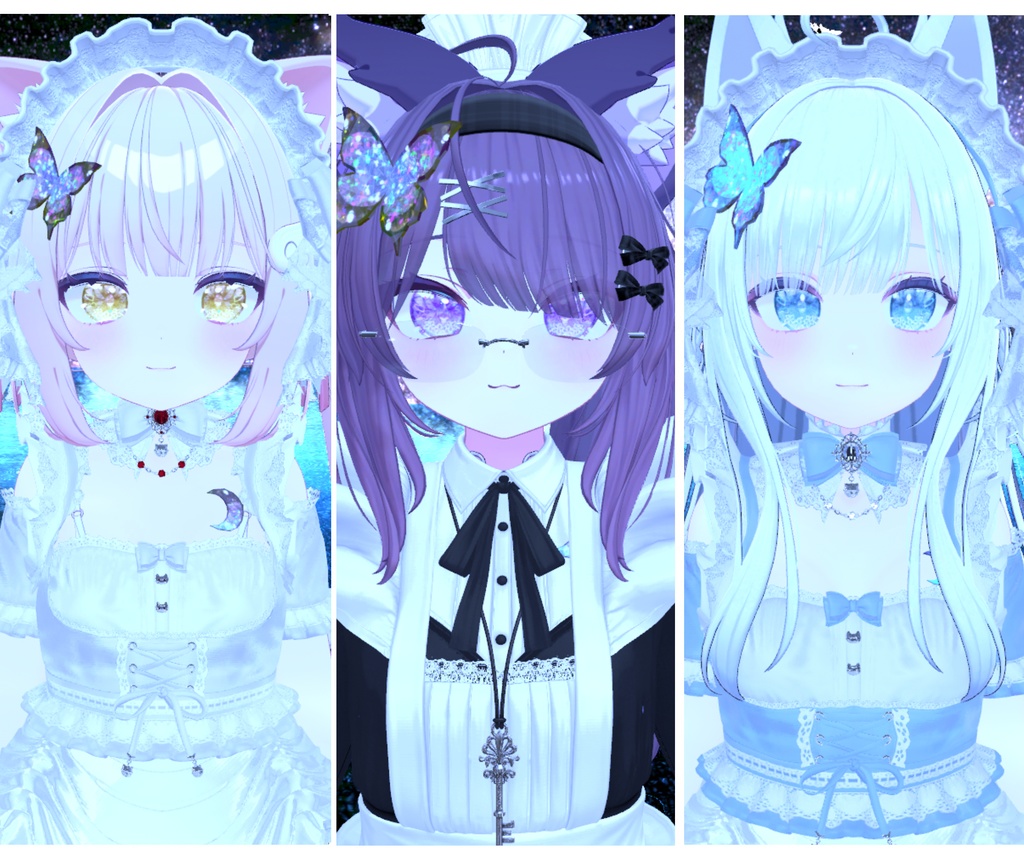 まとめ買い半額! BLACK FRIDAY SALE+50アバター対応記念 神聖な瞳テクスチャ(eye texture) 50アバター対応