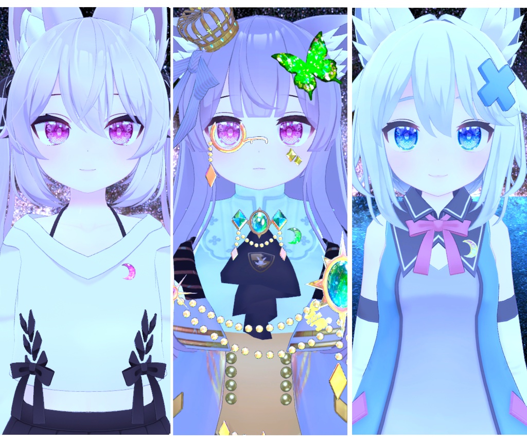 まとめ買い半額! BLACK FRIDAY SALE+50アバター対応記念 神聖な瞳テクスチャ(eye texture) 50アバター対応