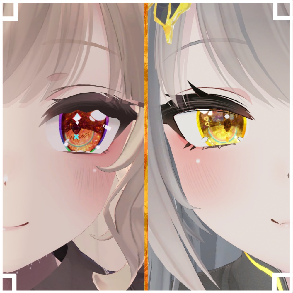 まとめ買い半額! BLACK FRIDAY SALE+50アバター対応記念 神聖な瞳テクスチャ(eye texture) 50アバター対応