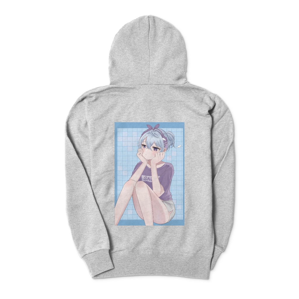 塩見ジップパーカー(杢グレー)