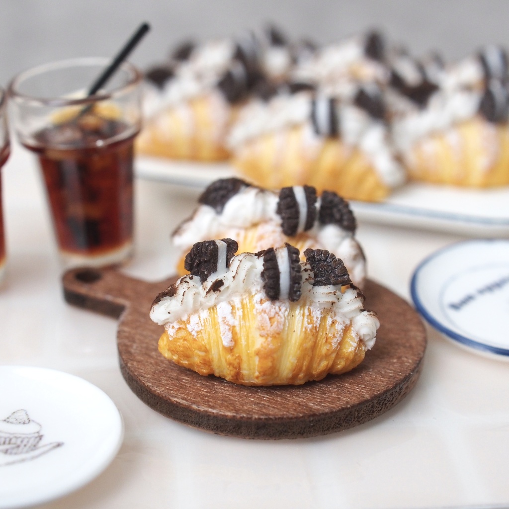 2種のクロワッサンセット【ミニチュア】【1/6ドールサイズ】