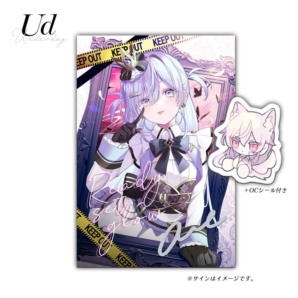 aua直筆サイン入りポストカード＋OCシール付き