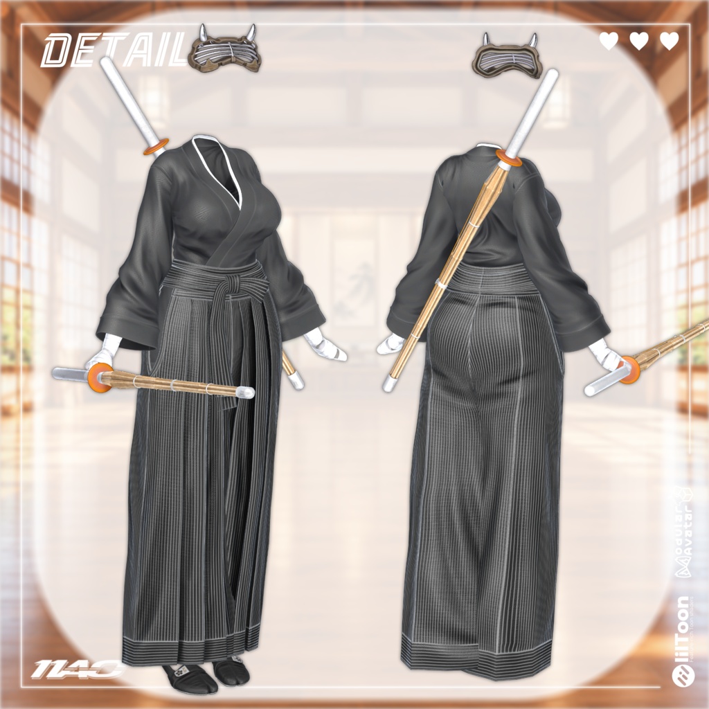 11AO's 【 KENDO 】 剣道着 【16アバター対応】