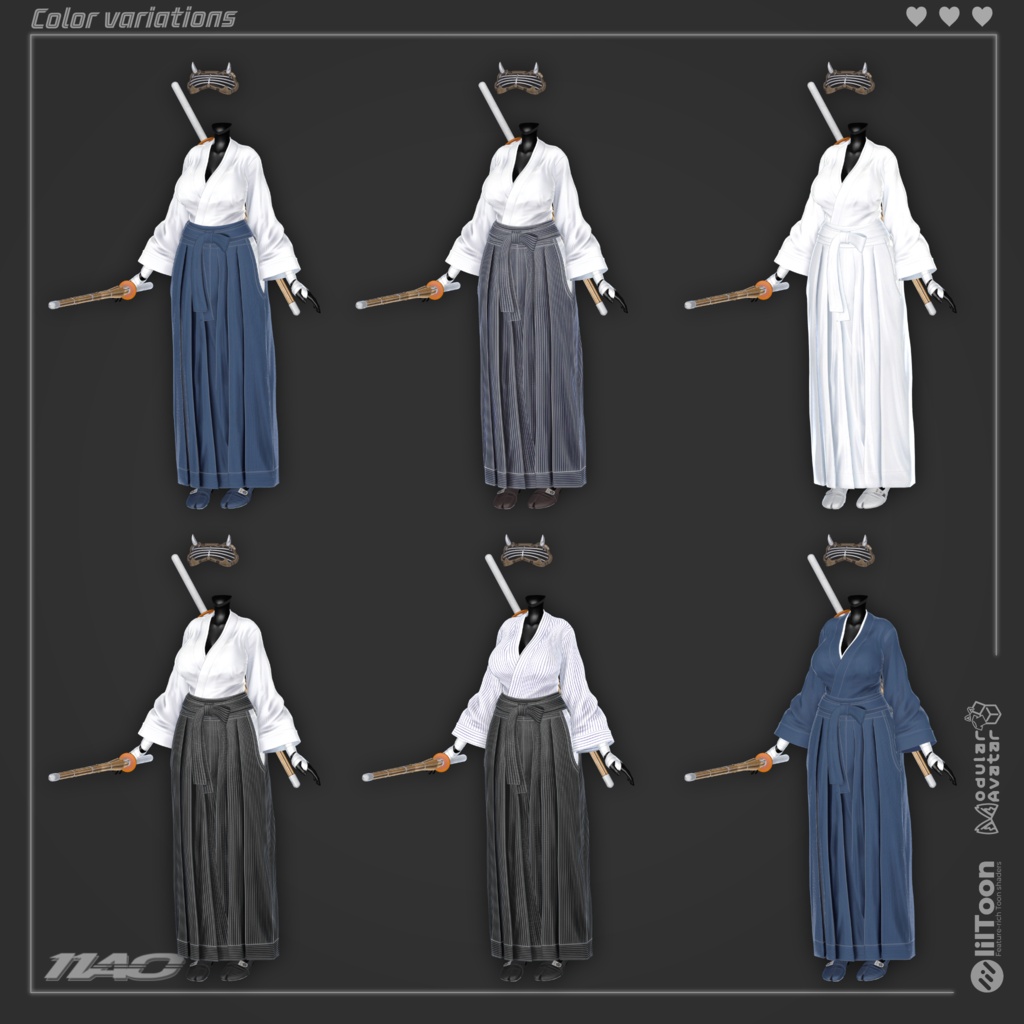 11AO's 【 KENDO 】 剣道着 【16アバター対応】
