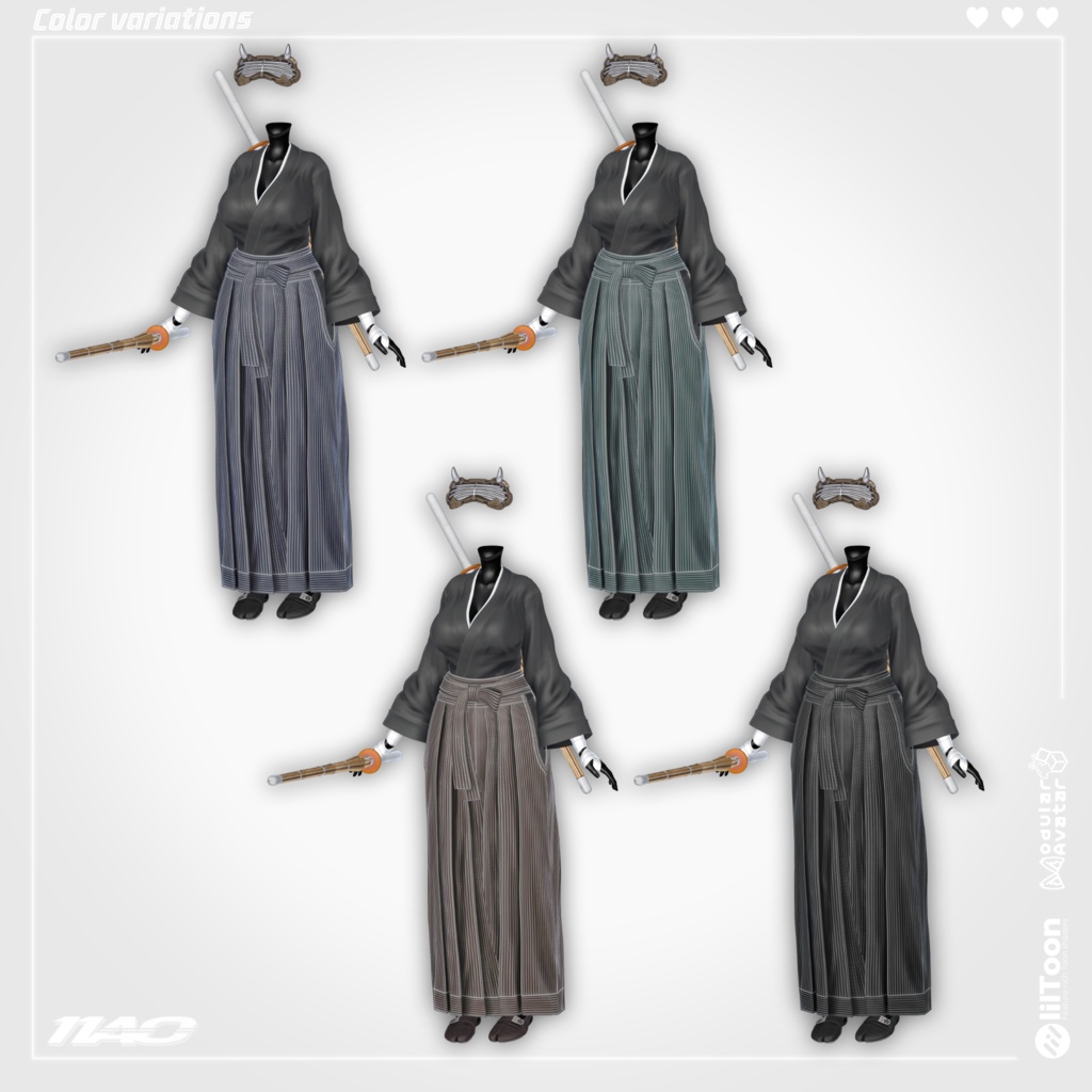 11AO's 【 KENDO 】 剣道着 【16アバター対応】