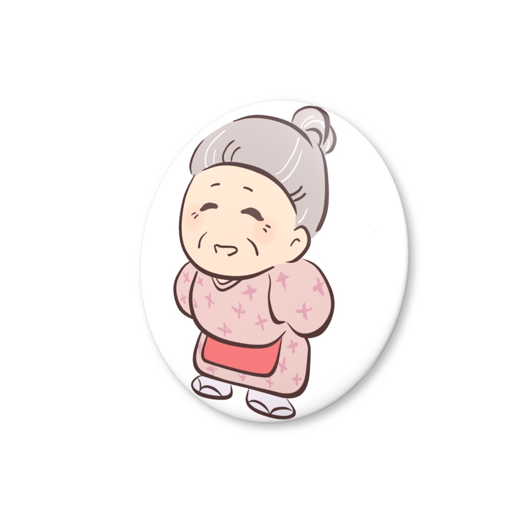 にっこりさとばあ|缶バッジ