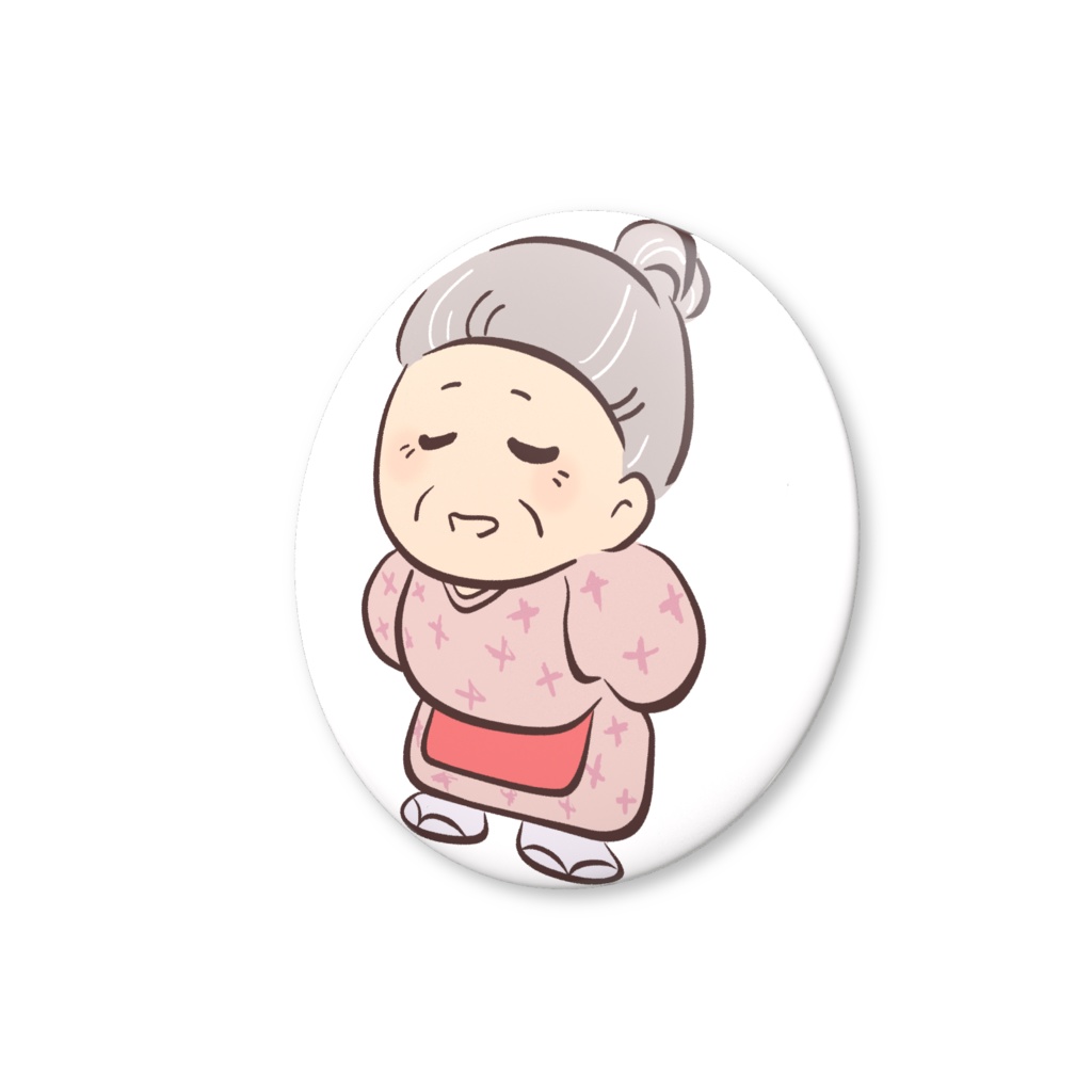 しみじみさとばあ|缶バッジ