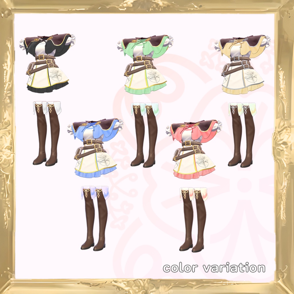 衣装3Dモデル Next Journey 【3アバター対応】