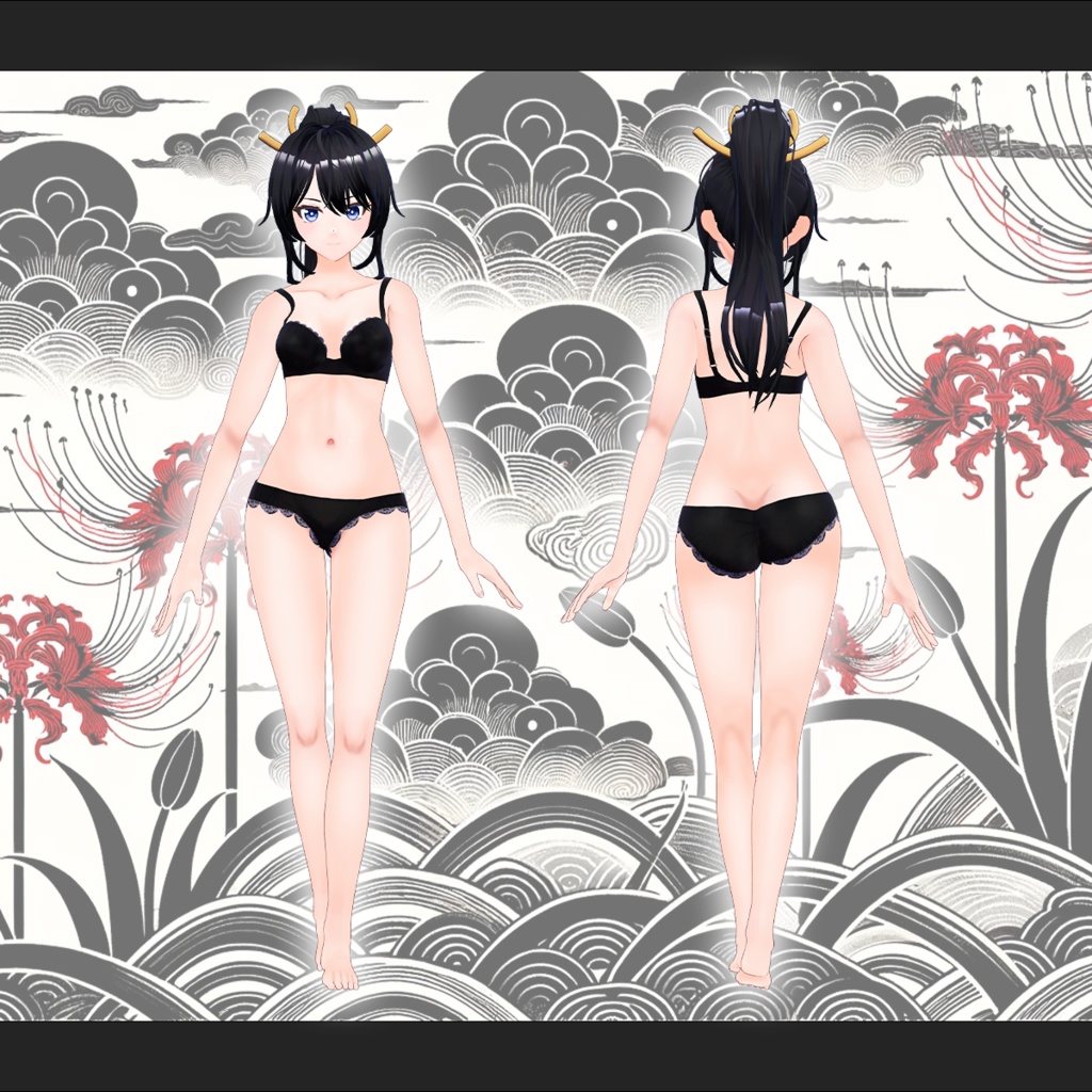 【オリジナル3Dモデル】疾雲 - hayakumo -