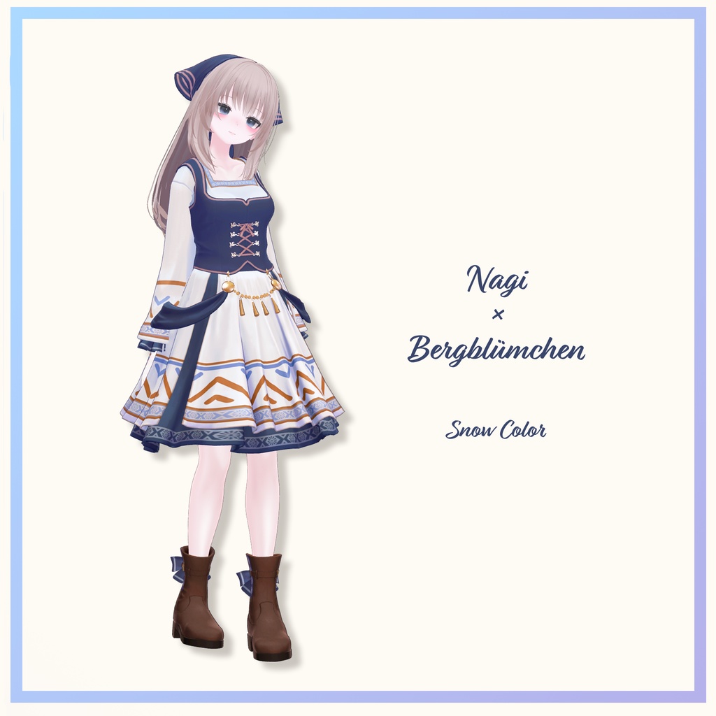 VRChat向け衣装 Bergblümchen【10アバター対応】