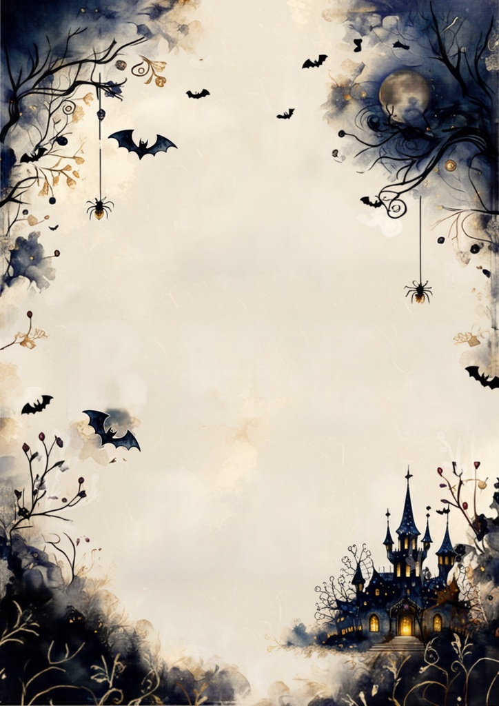 Halloween Digital Planner Paper – 12 Pages