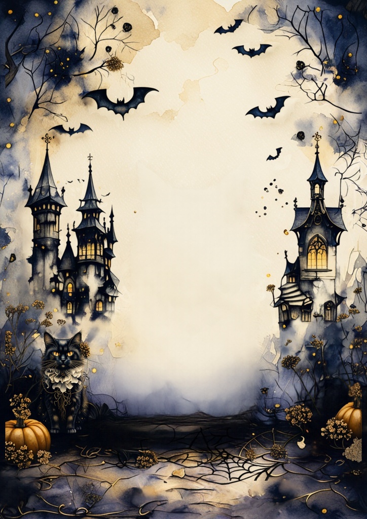 Halloween Digital Planner Paper – 12 Pages