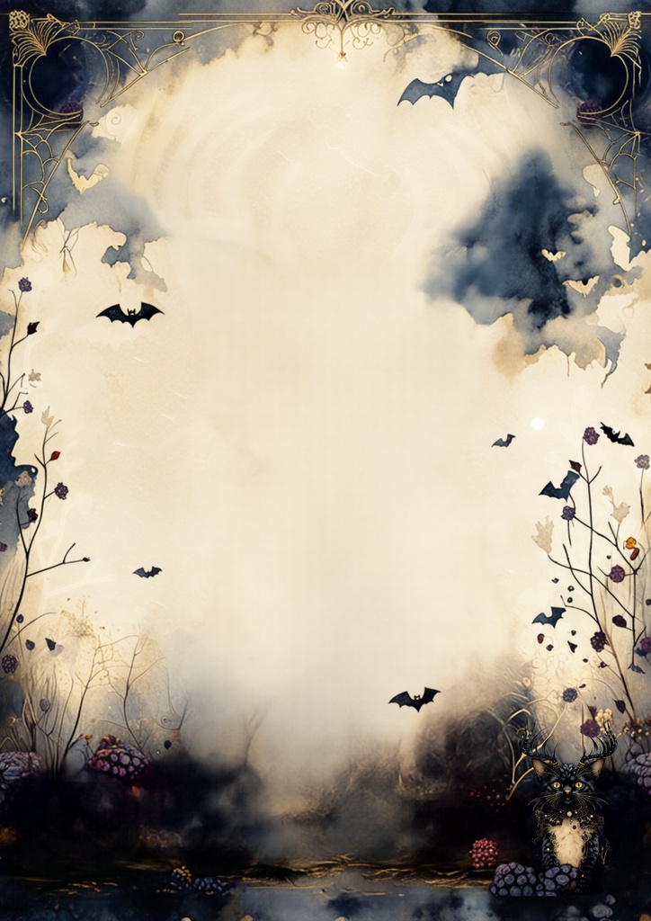 Halloween Digital Planner Paper – 12 Pages