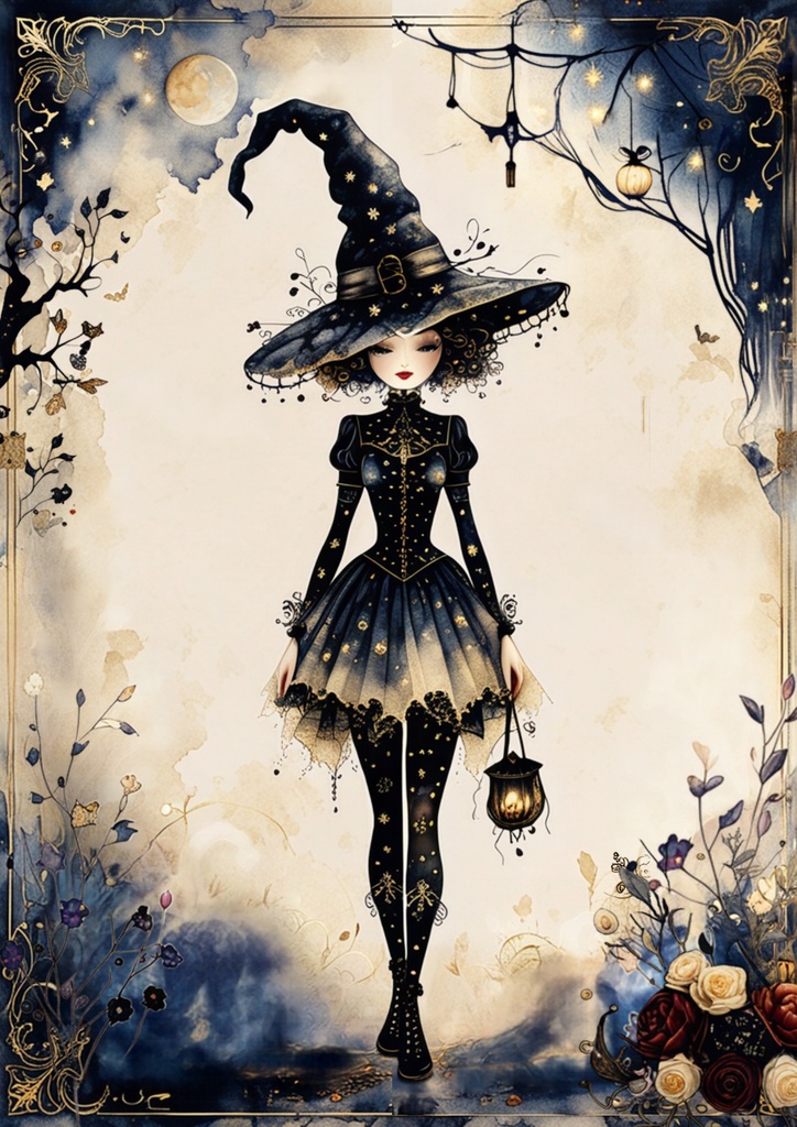 Halloween Digital Planner Paper – 12 Pages