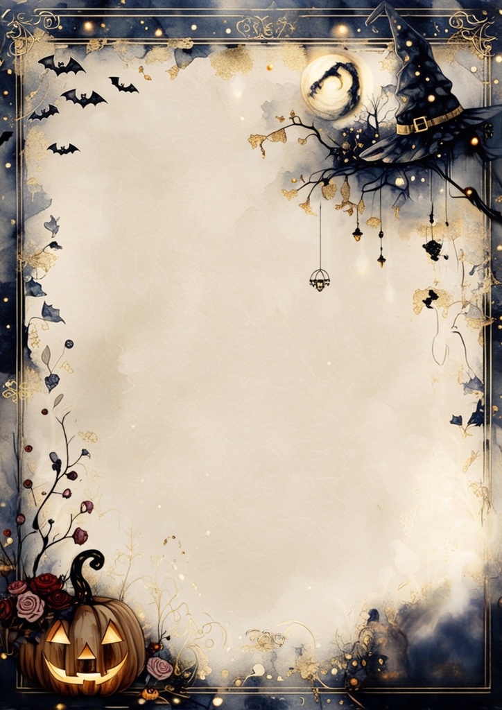 Halloween Digital Planner Paper – 12 Pages