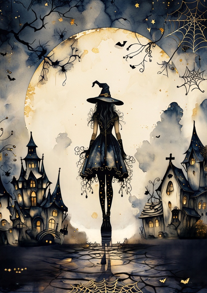 Halloween Digital Planner Paper – 12 Pages