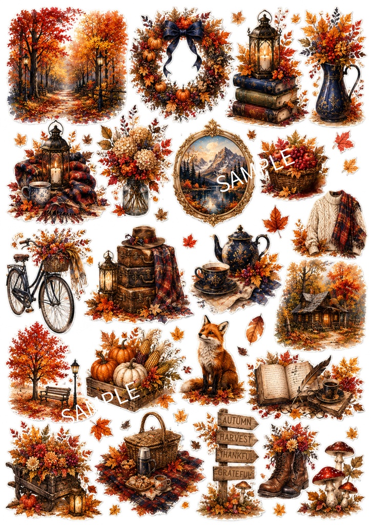 Autumn Digital Journal Kit