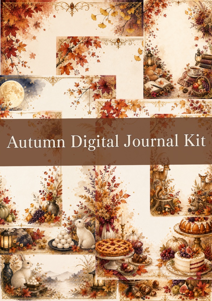 Autumn Digital Journal Kit