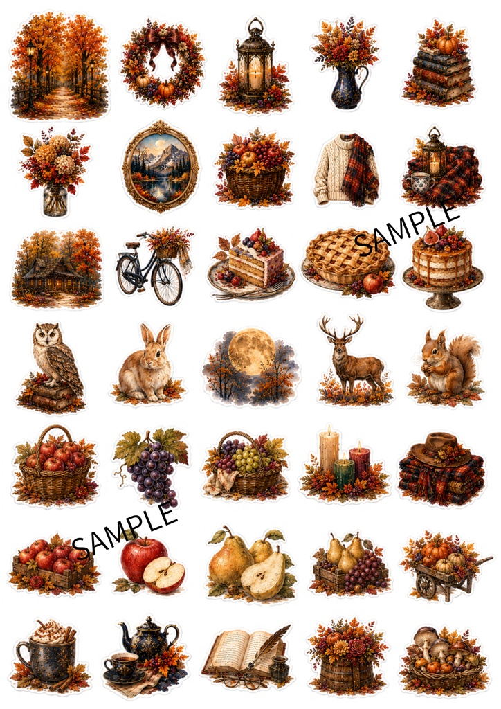 Autumn Digital Journal Kit