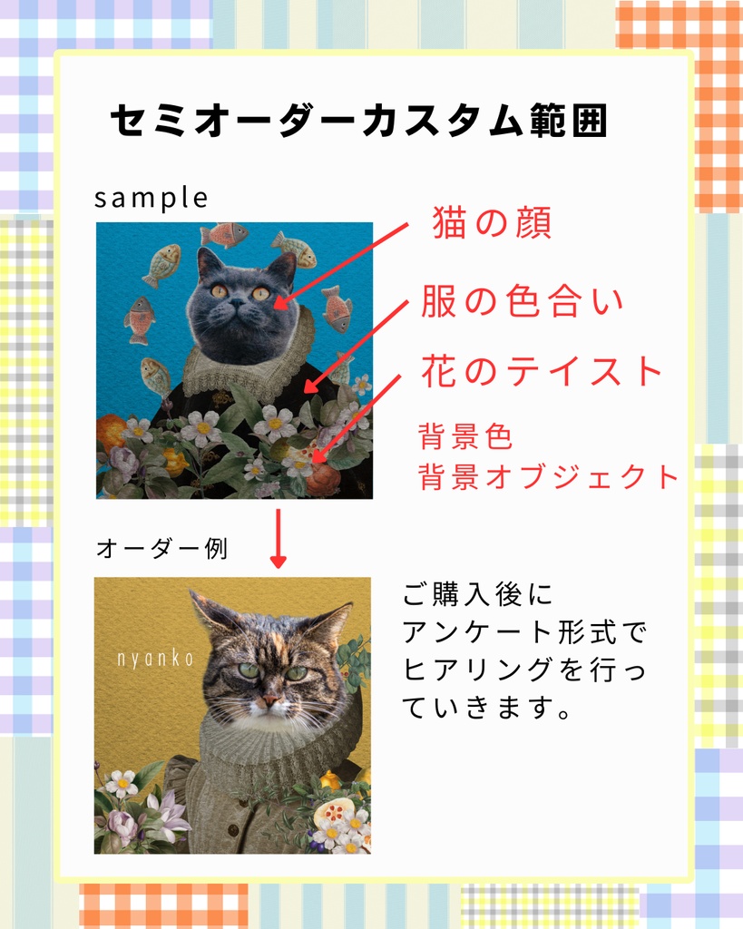 【セミオーダーメイド】デジタルコラージュ作品