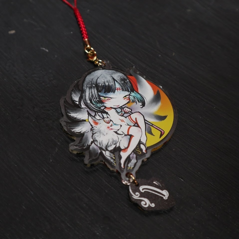 冥麿 お狐キーホルダー