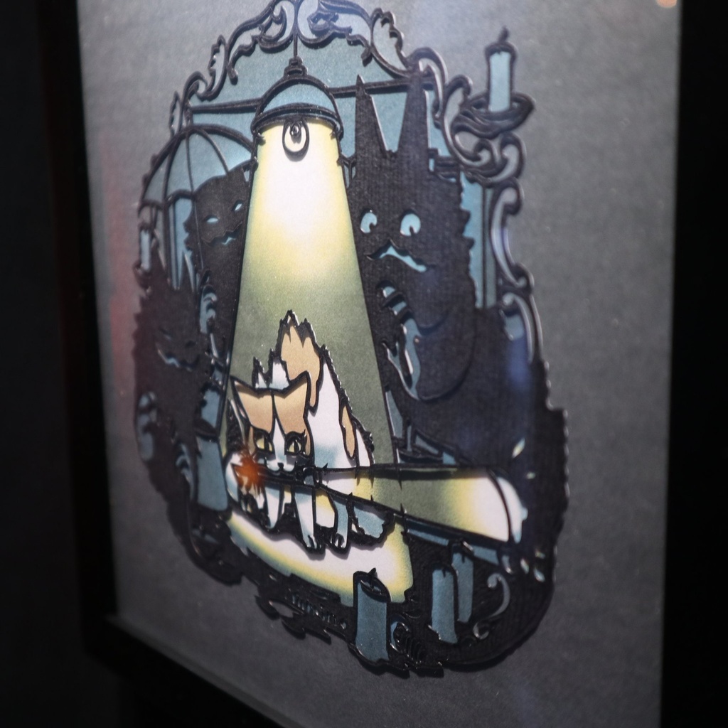 切り絵《あんぜんちたい》 Yumino