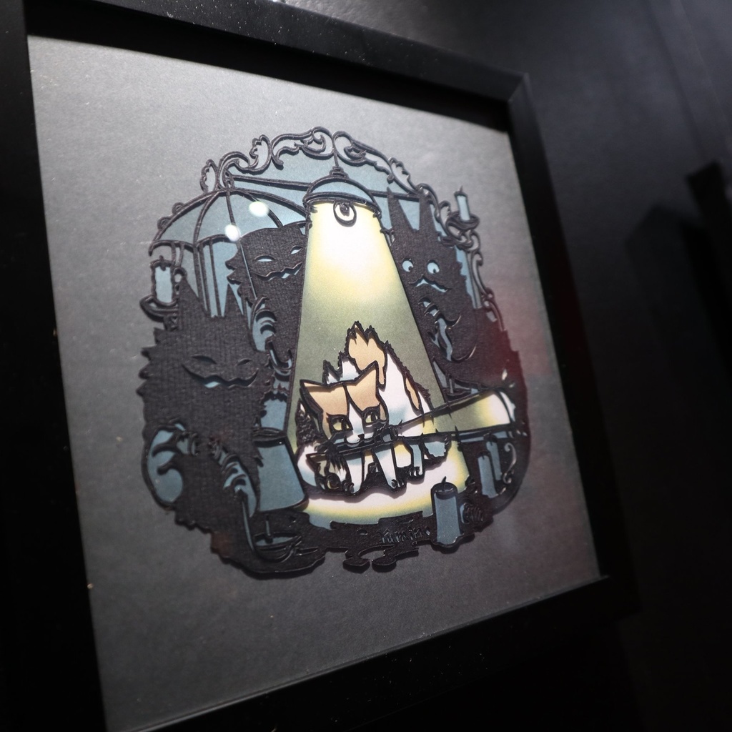 切り絵《あんぜんちたい》 Yumino