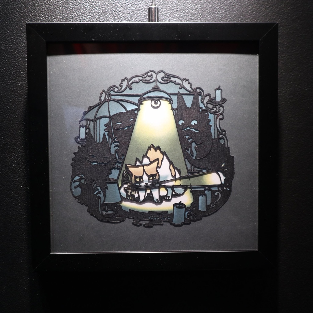 切り絵《あんぜんちたい》 Yumino