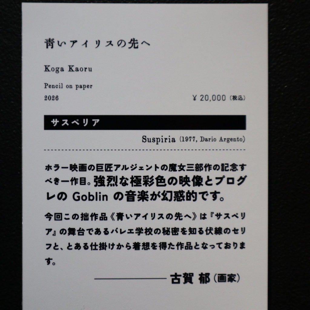 《青いアイリスの先へ》 古賀郁