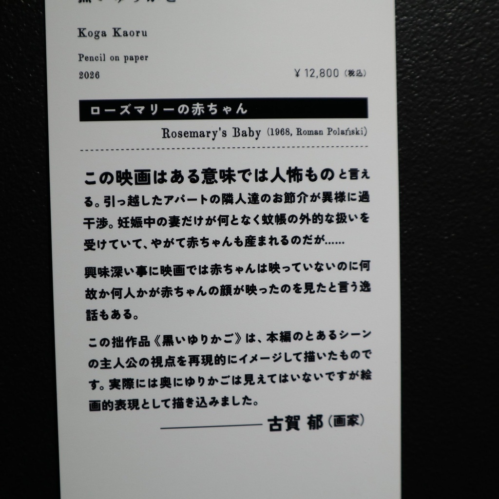 《黒いゆりかご》 古賀郁