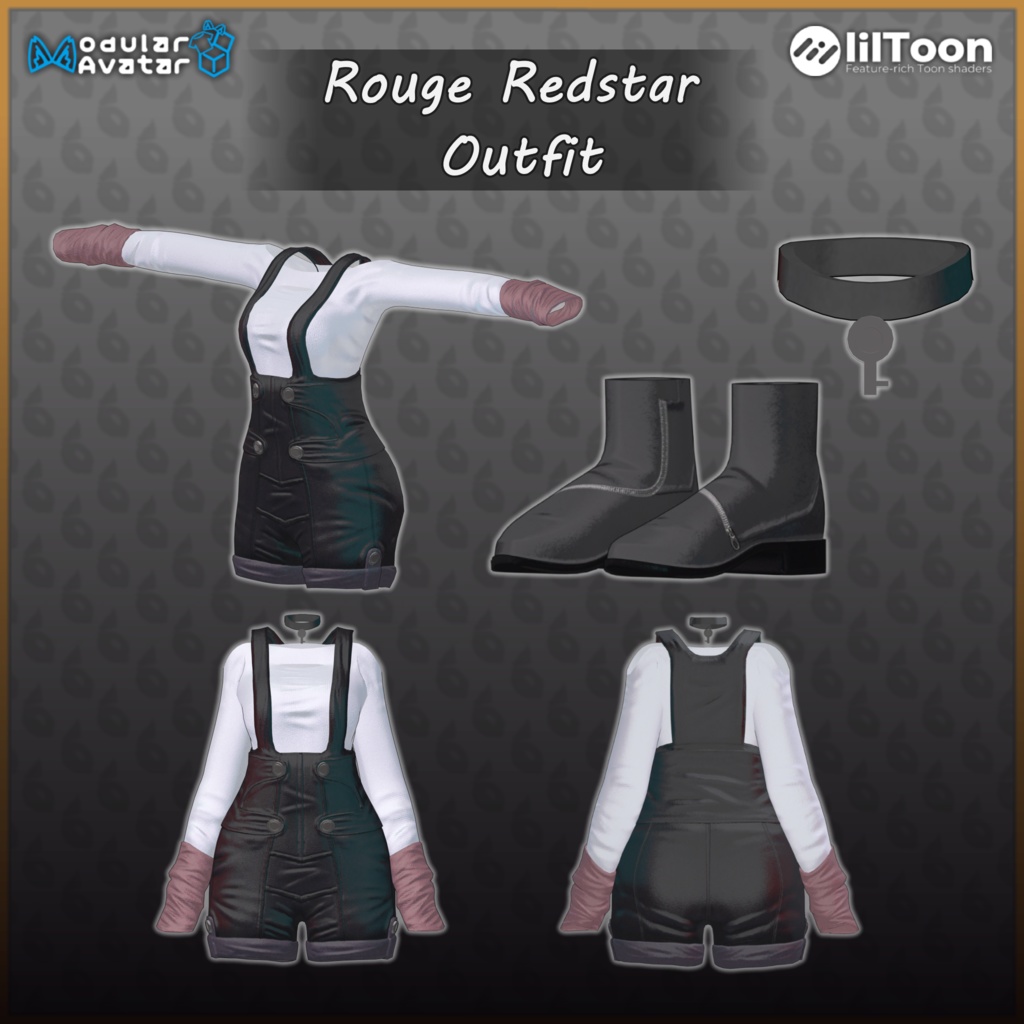 Rouge Redstar - Outfit 1 || 「ルージュ・レッドスターの衣装」